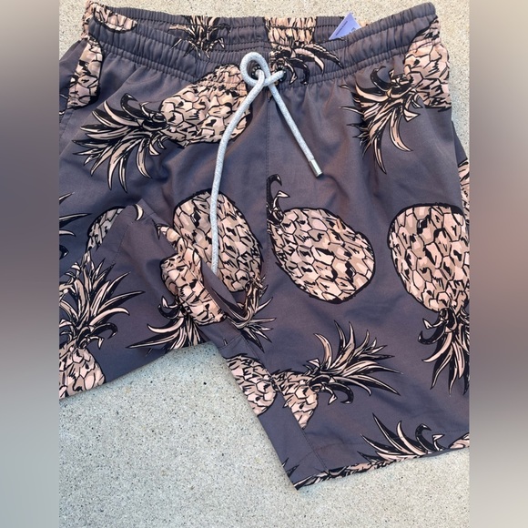 Men's YoungLA Swim Shorts Multicolor Pineapple L String Pocket Mesh Surf Beach - Picture 8 of 13